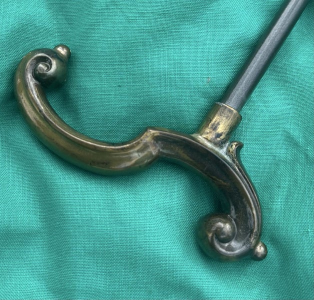 Antique brass & steel walking stick Carousel 1