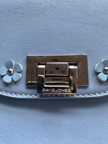 David Jones Floral Clutch Handbag - powder blue62936668826755112
