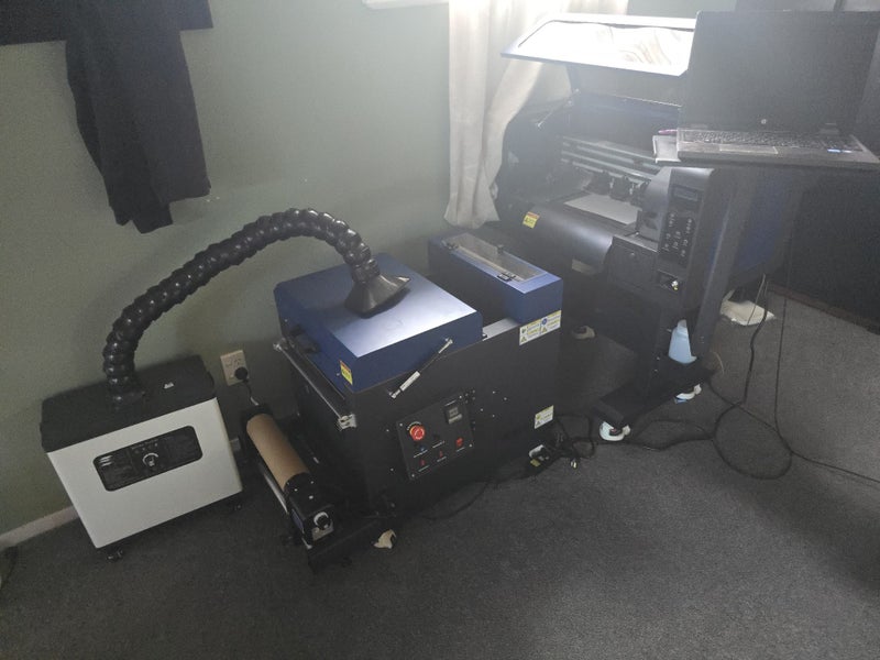 30/40 cm dtf printer full set up with computer and supplies Carousel 2