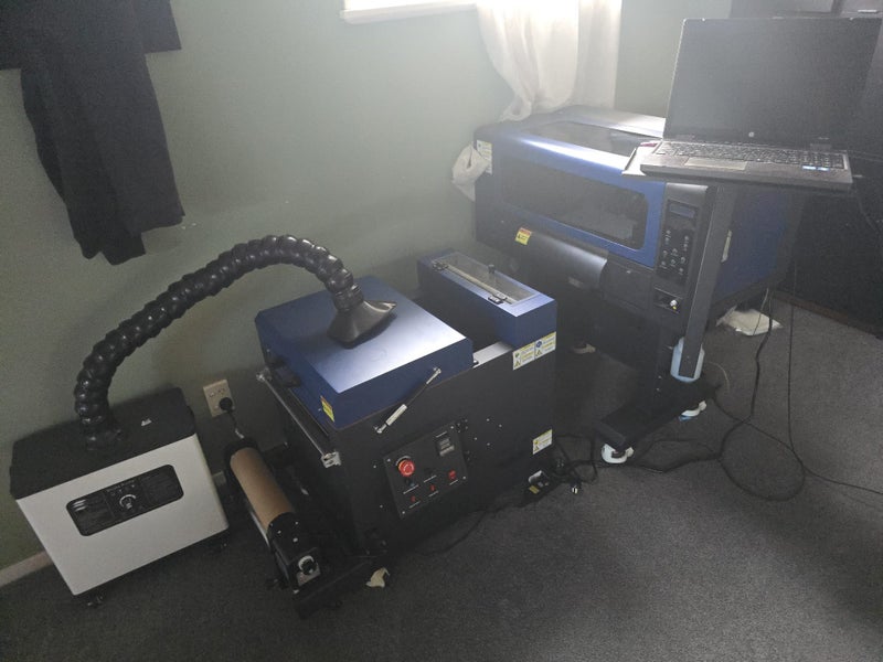 30/40 cm dtf printer full set up with computer and supplies Carousel 4