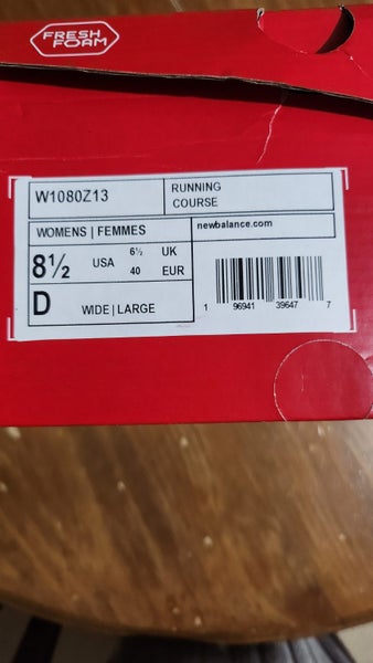 New Balance Womens Running Shoes US 8.5 Wide Dark Grey W1080Z13 Carousel 1