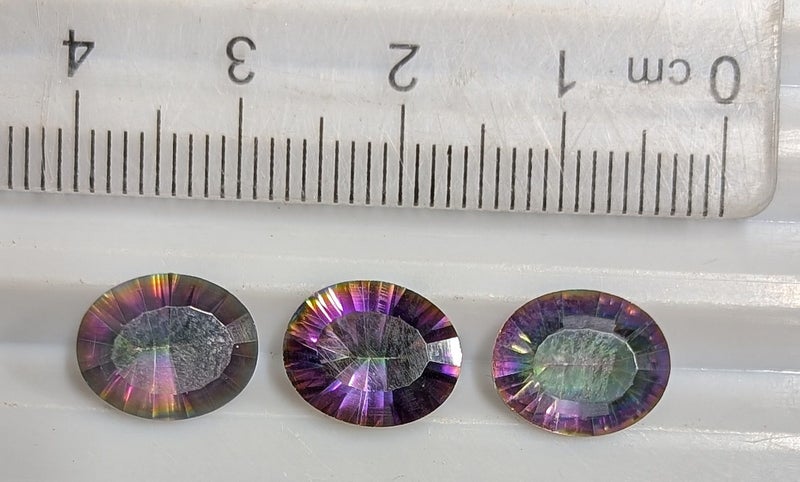 8.7 Carats Vibrant Color MYSTIC TOPAZ Gemstones (#T2004) Carousel 1