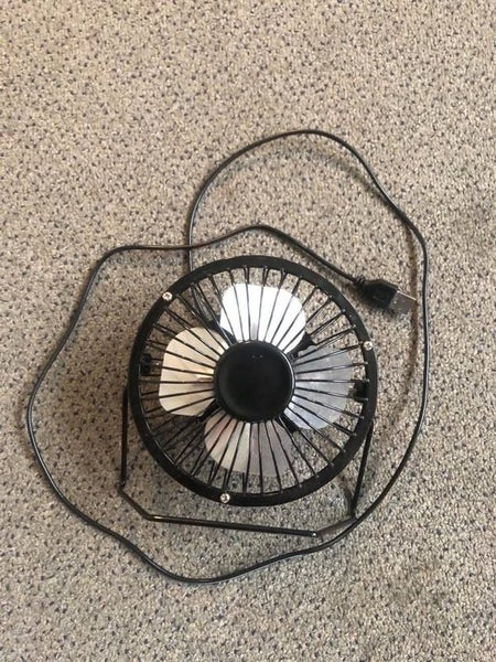 Black USB Desk Fan Carousel 1