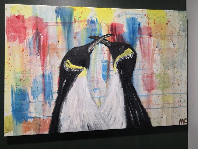 Penguin painting Carousel 1