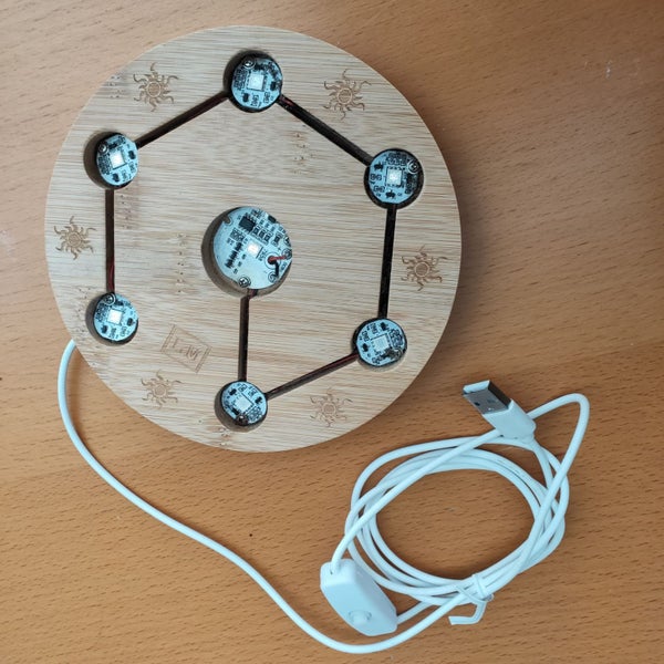 $1 Reserve Crystal USB Light Holder with 7 x Crystal Spheres Carousel 2