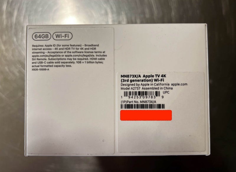 [ Brand new ] Apple TV 4K 3th Gen 64G Wifi Carousel 2