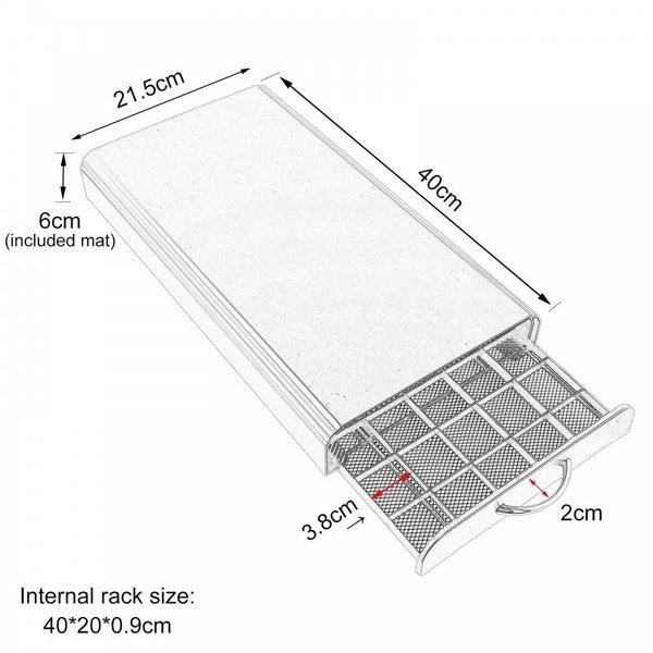 Coffee Pod Capsules Storage Rack Holder 50 Pods Carousel 10