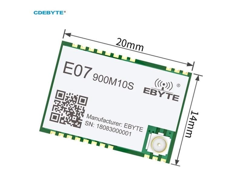5PCS E07-900M10S CC1101 Wireless RF Module SPI 10dBi 1.5km IPEX Stamp Hole Carousel 1