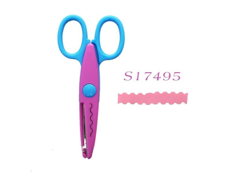 Mr.paper 6 Styles Minimalistic Lace Scissors Wavy Pattern Small Round Head Carousel 1