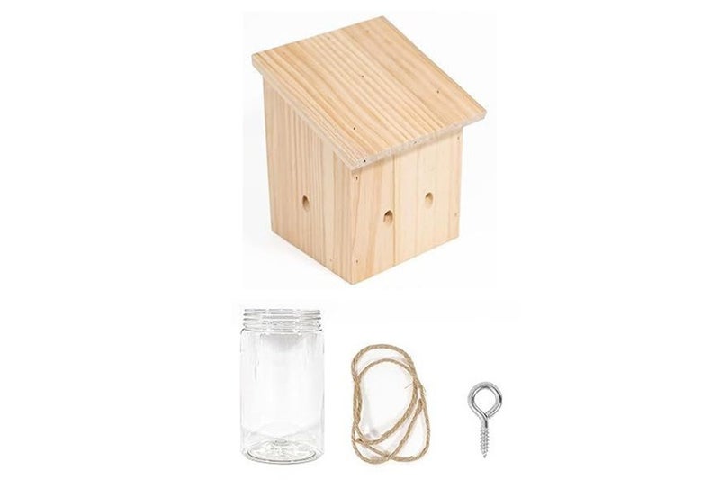 Bee Trap for Outside Hanging Wood Carpenter Bee Traps and Plastic Jar -Style2 Carousel 7