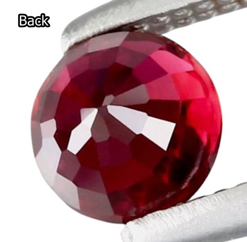 0.61CT SPLENDID ROUND CUT 100% NATURAL PURPLE RED RUBY Carousel 2