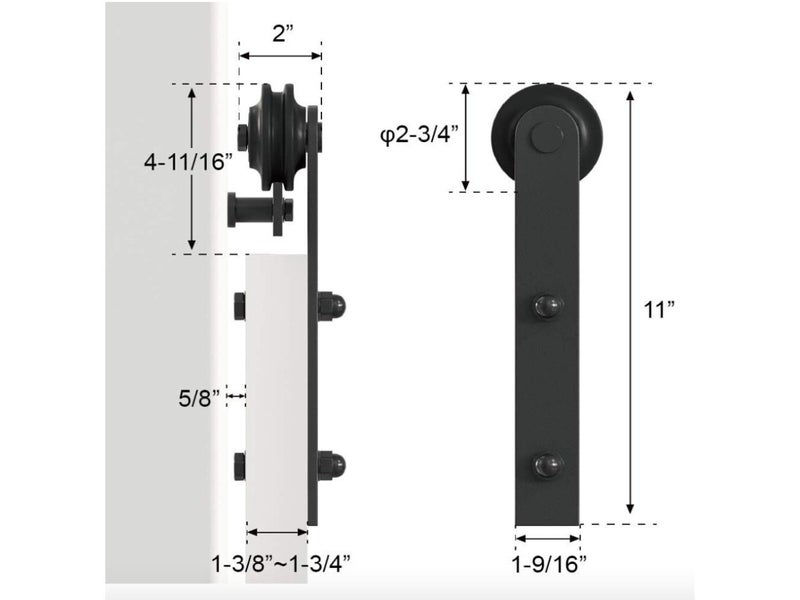 Barn Door Hardware 4M Double Door Carousel 2