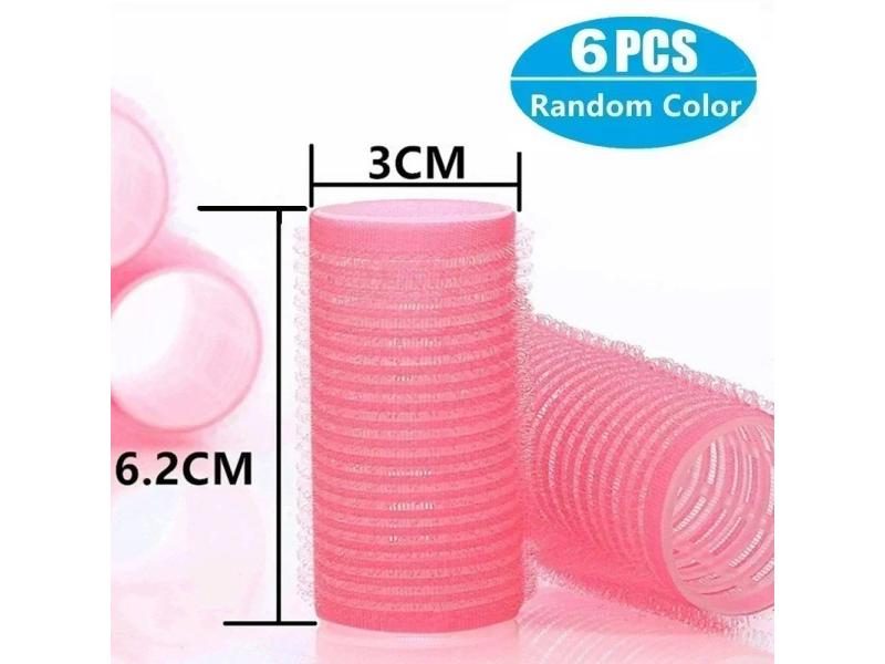 Hair Rollers Self Grip Jumbo Heatless Salon Hair Styling Tools Carousel 1