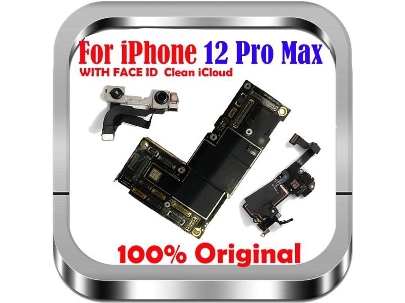 Original Full Working Clean ICloud Mainboard For IPhone 12 Pro MAX Motherboard Carousel 1