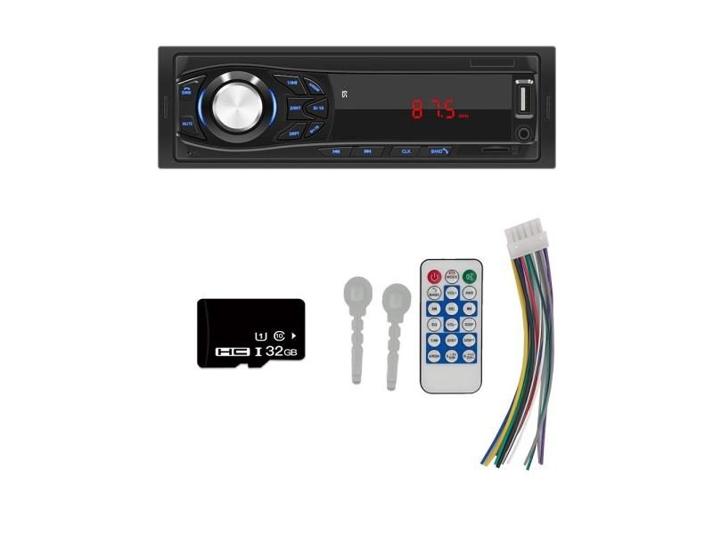 1 DIN Car Stereo Bluetooth Hands Free Calling Music TF Card USB AUX Input 1din Carousel 1