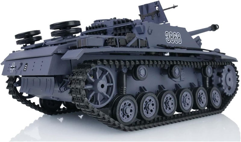 Henglong 3868-1 German Stug III F8 7.0 RTR RC Tank 1/16 Carousel 2