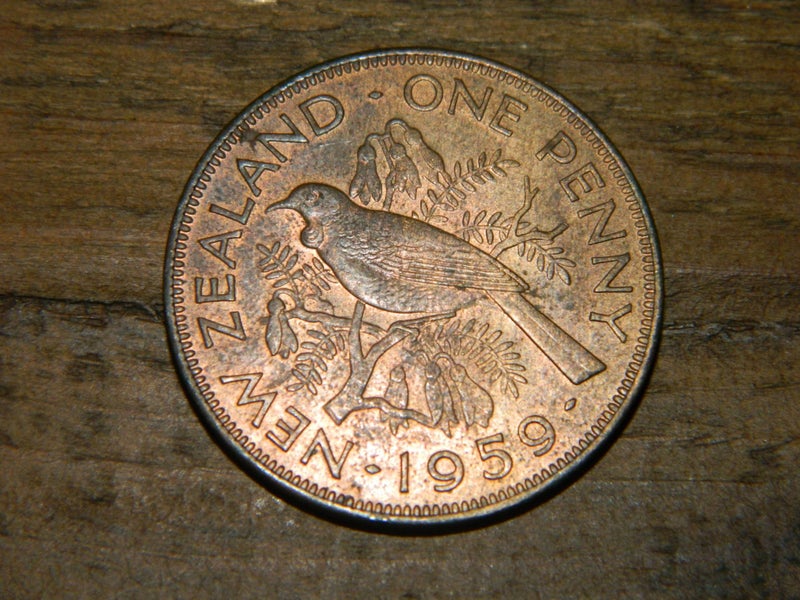 1959 New Zealand Penny (E) Carousel 1