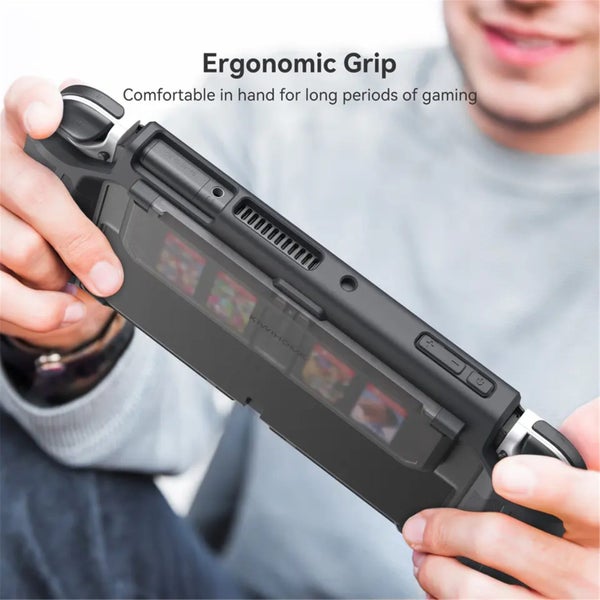 Kiwihome Switch OLED Mecha-style Dockable Protective Case for Nintendo - Black Carousel 6
