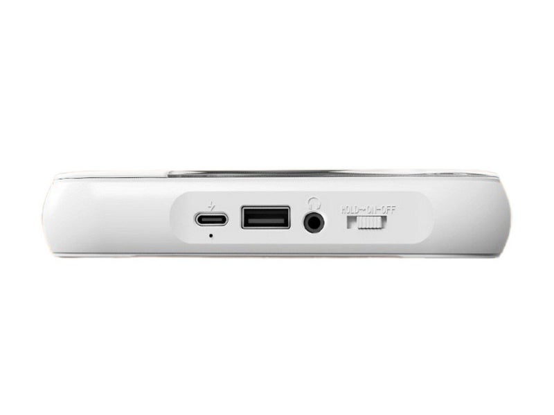 Portable CD Player Bluetooth 5.3 with HiFi Speakers Supports CD USB MP3 White Carousel 7