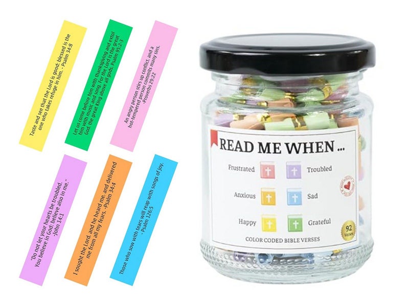 Bible Verse Jar for Emotions and Feelings and Daily Encouragement Carousel 2