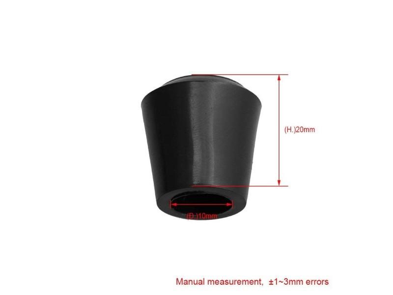 Inner Diameter Black Round Furniture Chair Table Leg Foot Rubber Covers Floor Carousel 1
