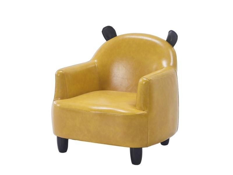 Kids' Leather Sofa Single Child Reading Mini Chair Cartoon Furniture Christmas Carousel 2