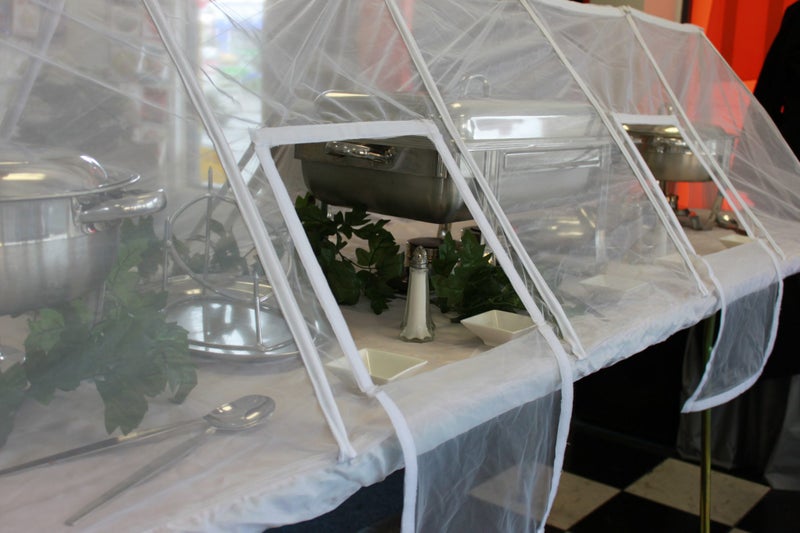 TABLE Master- POP-UP large food-table cover,collapsible Carousel 18