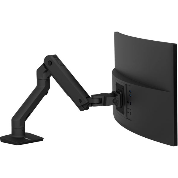 Ergotron Desk Mount for Monitor, Curved Screen Display - Matte Black - 1 Display Carousel 1