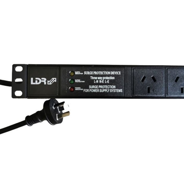 LDR 6-Port 10A Power Distribution Unit AU Approved - 6x 3-Pin AU/NZ Outlets/Slot Carousel 2