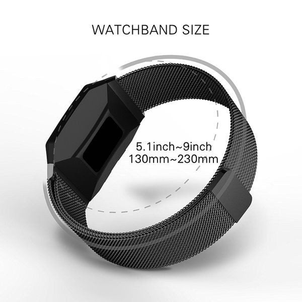 Fitbit Ionic Milanese Loop Strap Black Carousel 5