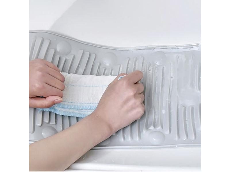 Practical Laundry Tool Portable Household Folding Mini Silicone Washboard Carousel 2