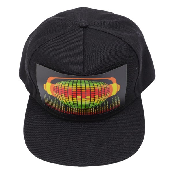 luminous hat LED Hat Light Up Baseball Cap Sound Activated Luminous Hat for Carousel 8