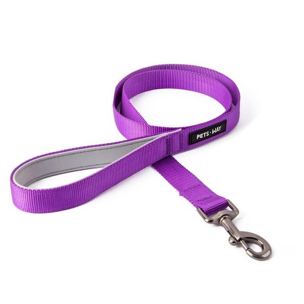 Dog Walking Leash Solid Color Leash Pet, Padded, Strong 4feet L / 2.5cm W Carousel 9
