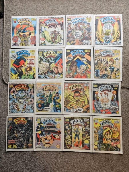 16 x 1980's 2000 AD Comics (#454 to 469) Carousel 1