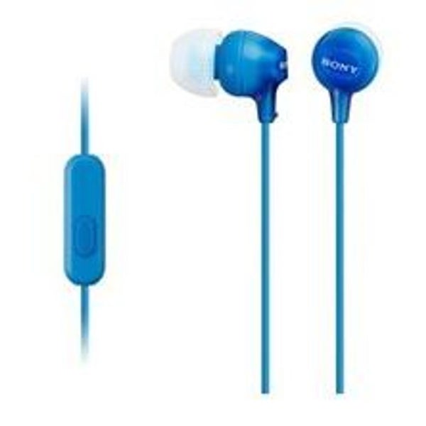 MDREX15APLI - Sony MDREX15APLI In Ear Headphone w/Smart Phone Control Blue Carousel 1