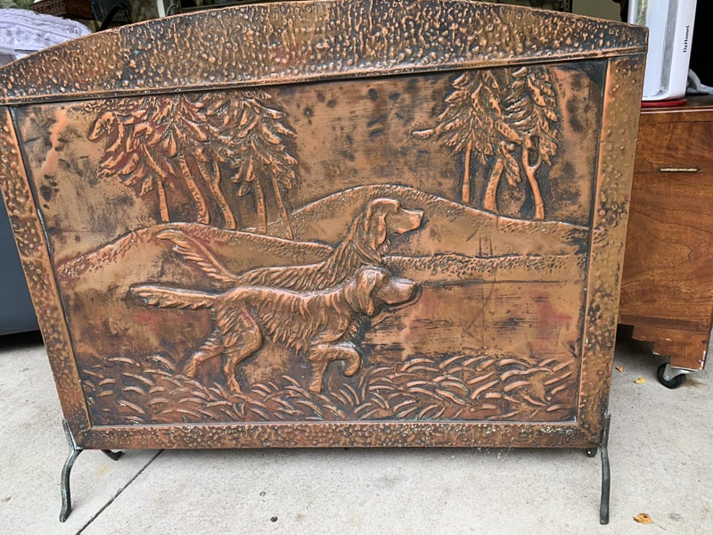 Pressed Copper Fire Screen Carousel 3