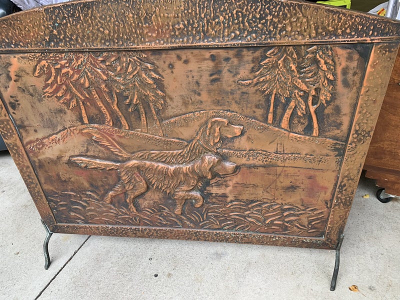 Pressed Copper Fire Screen Carousel 2