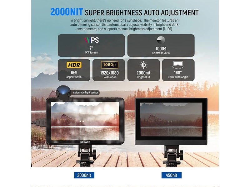NEEWER F700 7" Camera Field Touch Screen Monitor Carousel 2