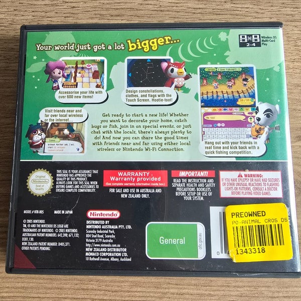 Nintendo DS Animal Crossing Wild World Game Carousel 2