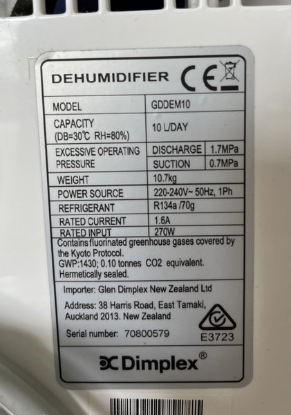 Dimplex Dehumidifier, as new condition Carousel 6