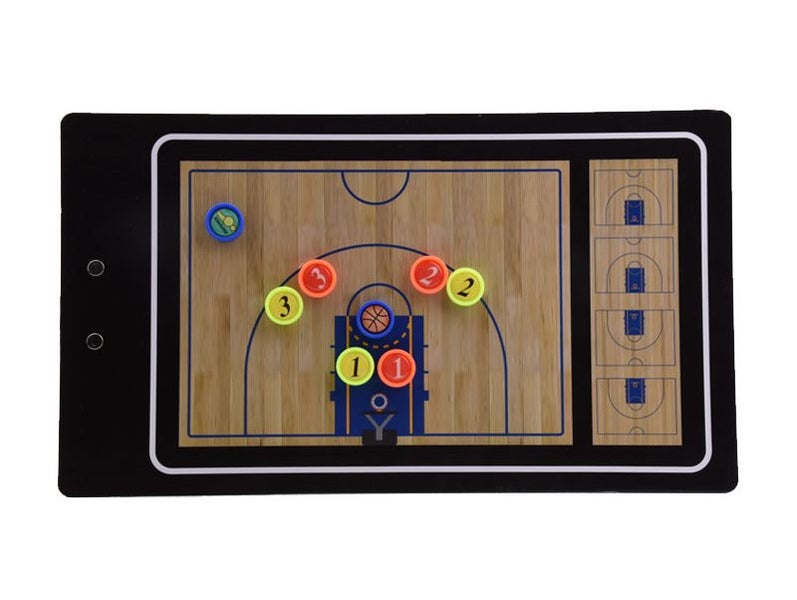 Magnetic Basketball Coaches Strategy & Tactic Board, Double-sided and Magnetic C Carousel 1