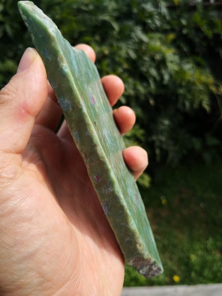 Ruby in Fuchsite and kyanite carving slab Carousel 2