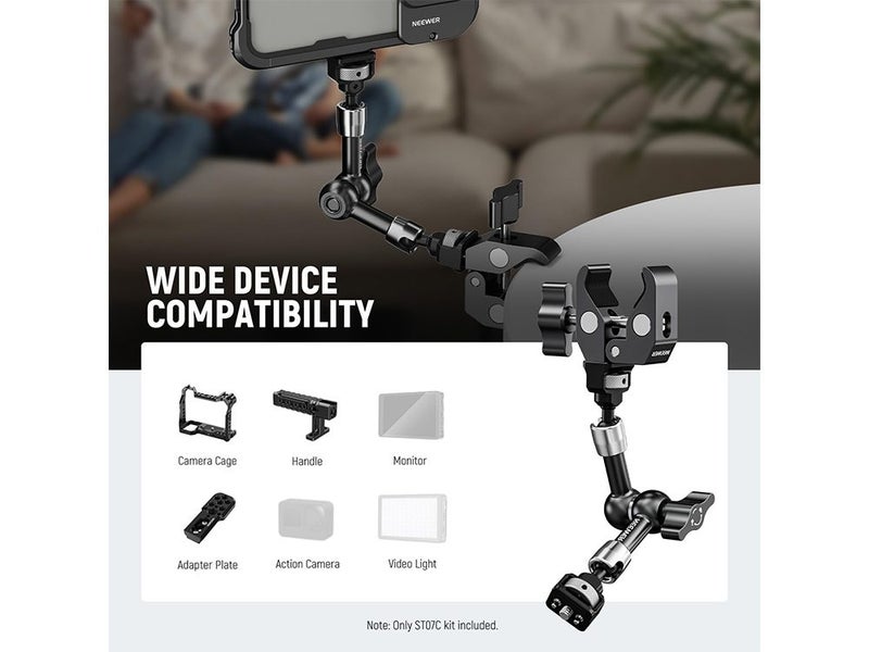 NEEWER F700 Pro Kit - 7" 2000nit Monitor + Magic Arm Carousel 9