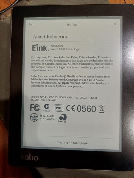 Kobo Aura Carousel 4