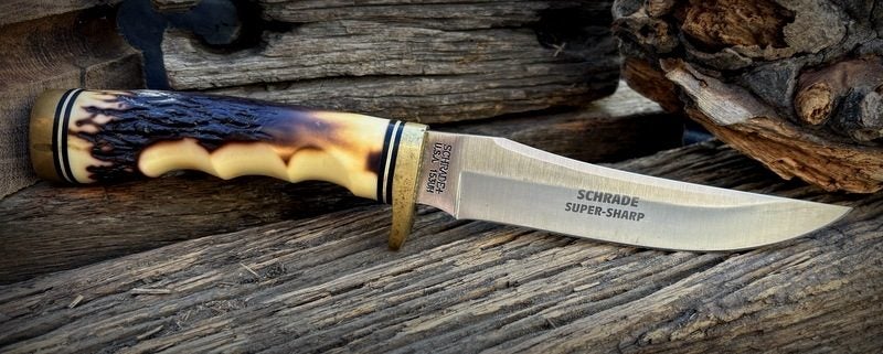VERY TIDY USA SCHRADE “UNCLE HENRY” FIXED BLADE. THE 153 GOLDEN SPIKE. Carousel 1