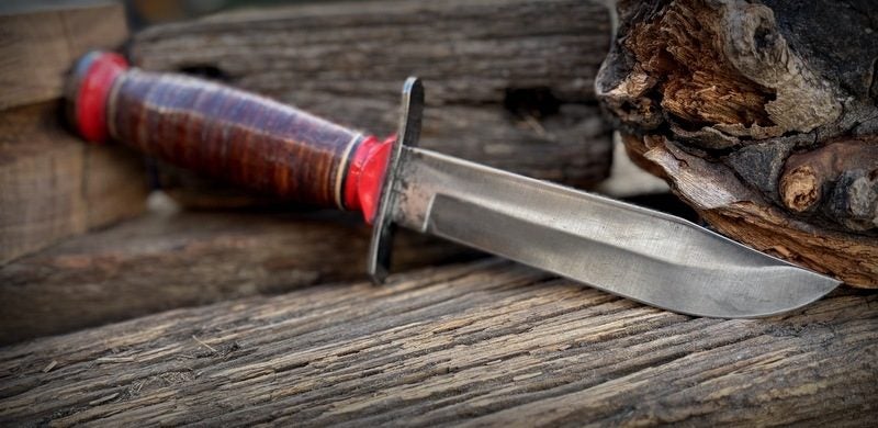 SCHRADE USA CARBON STEEL FIXED BLADE MADE FOR SEARS & ROEBUCK Carousel 2