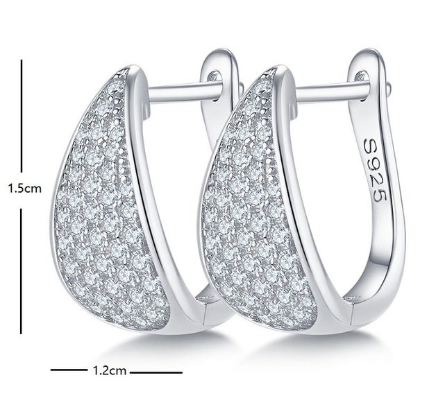Moissanite Diamond Dom Shaped Earrings S925 Silver Stamp 18K Gold Plated Carousel 3