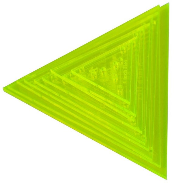 Small 60 Degree Triangle Set - 1.0in to 3.0in Carousel 1
