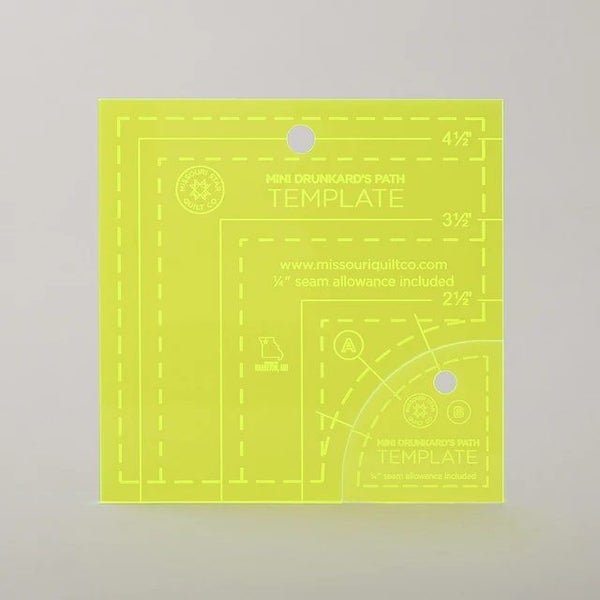 Missouri Star Drunkard's Path Circle Template Set - Mini Carousel 1