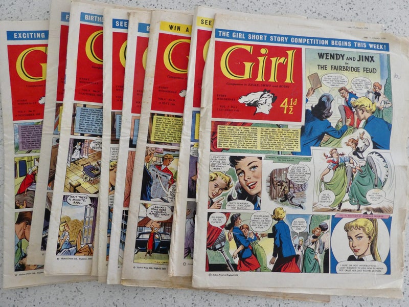 9x Girl Comic 1959 (Eagle Companion) - bulk lot Carousel 1